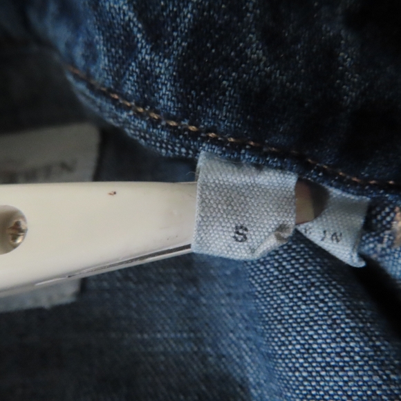 kent curwen david beckham denim blue button up shirt S made in italy - Picture 4 of 7